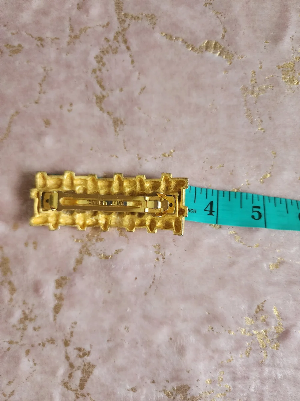 HAIR CLIP | Gold Woven Barrette Hair Clip